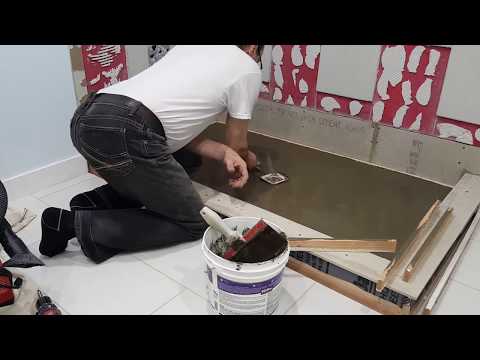 Shower liner and Concrete shower base. Как сделать душевой поддон