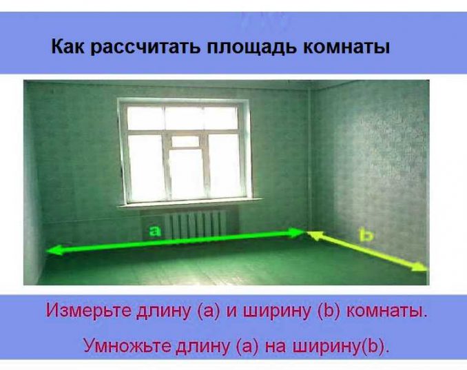Изображение - Как посчитать квадратуру комнаты или стены, узнаем квадратные метры 2-1-678x537