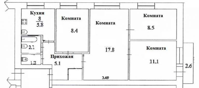 Варианты перепланировки 3 х комнатной хрущевки фото до и после