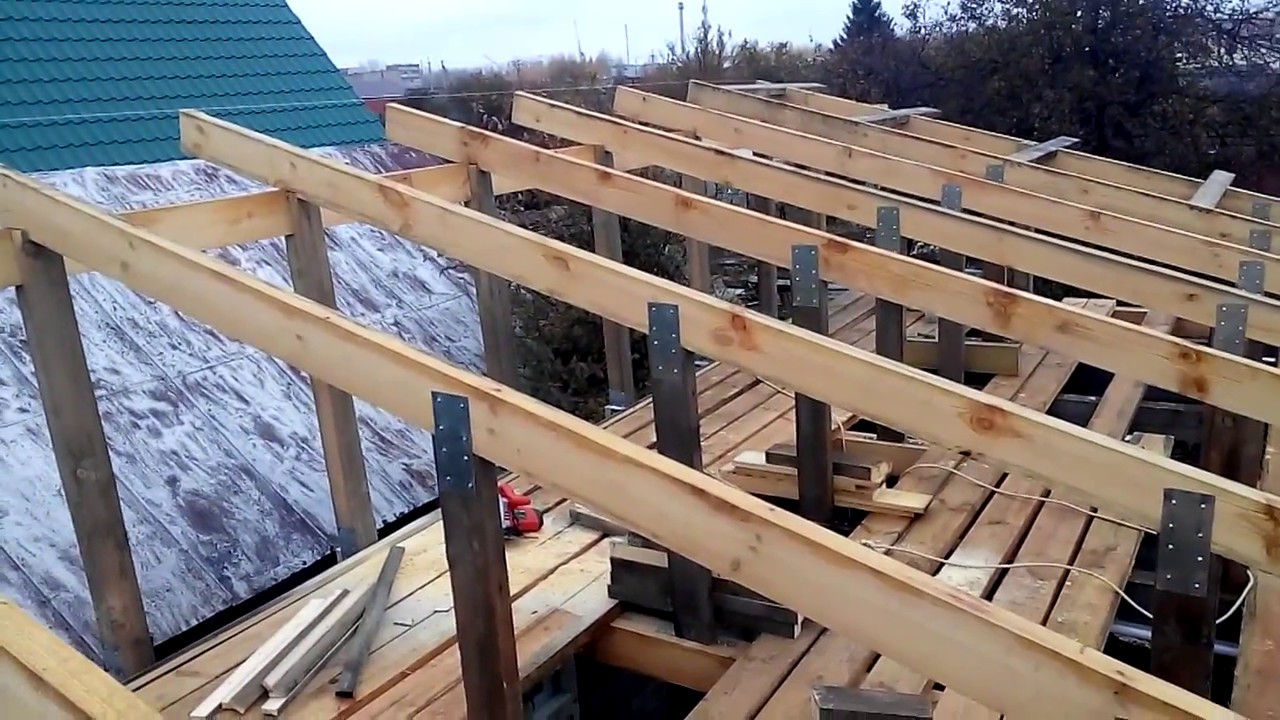 Двускатная крыша дома: пошаговое строительство своими руками